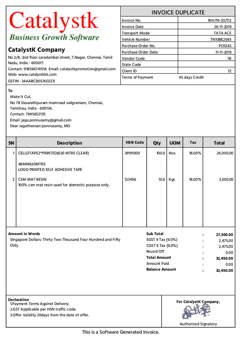 GST billing software