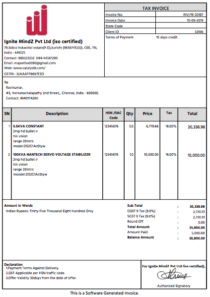 sales invoice software free download